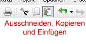 Ausschneiden, kopieren und einfgen